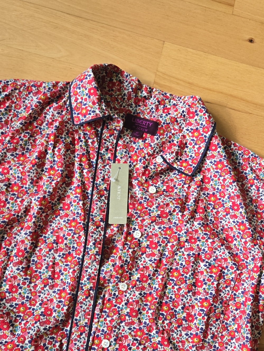 NWT J. Crew Liberty Art Fabrics Floral Button-Down Shirt